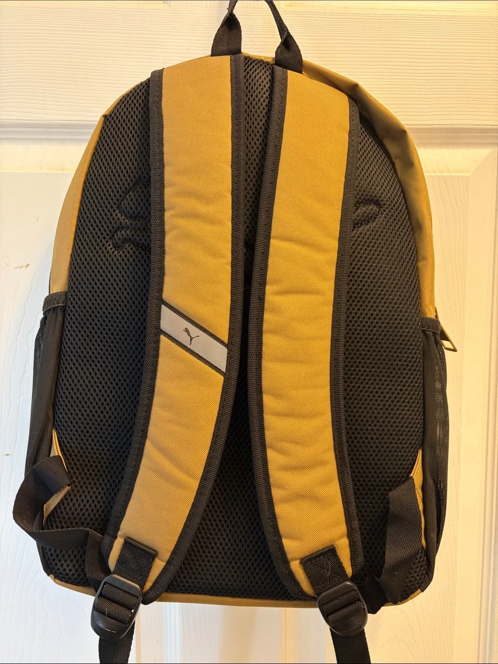 New Puma khaki and Black Logo Backpack